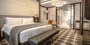 Commercial Hotel Furniture Bedroom Sets High Density Soft Mattress