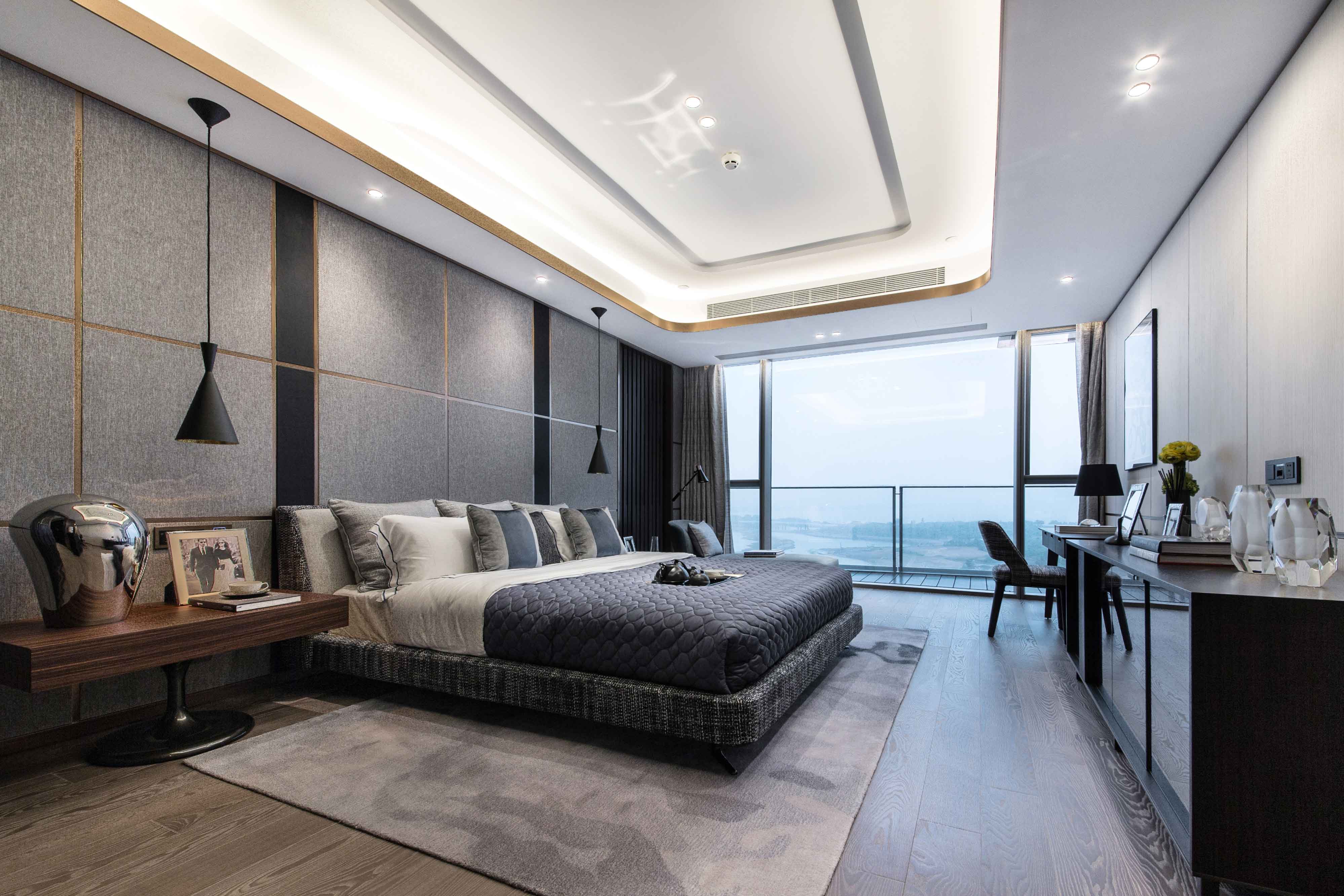 中国のクラシックなデザインの寝室のキングサイズのベッドのホテルの部屋の家具